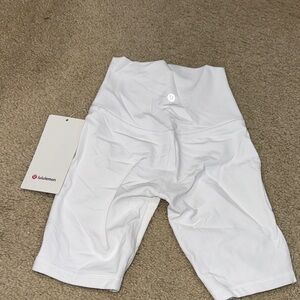 lululemon athletica White Bike Shorts